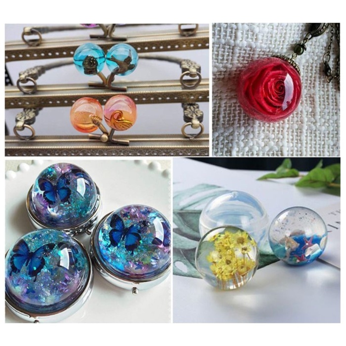 Yuvarlak Kolye Reçine Epoksi Kalıp - 3cm -Kod:93