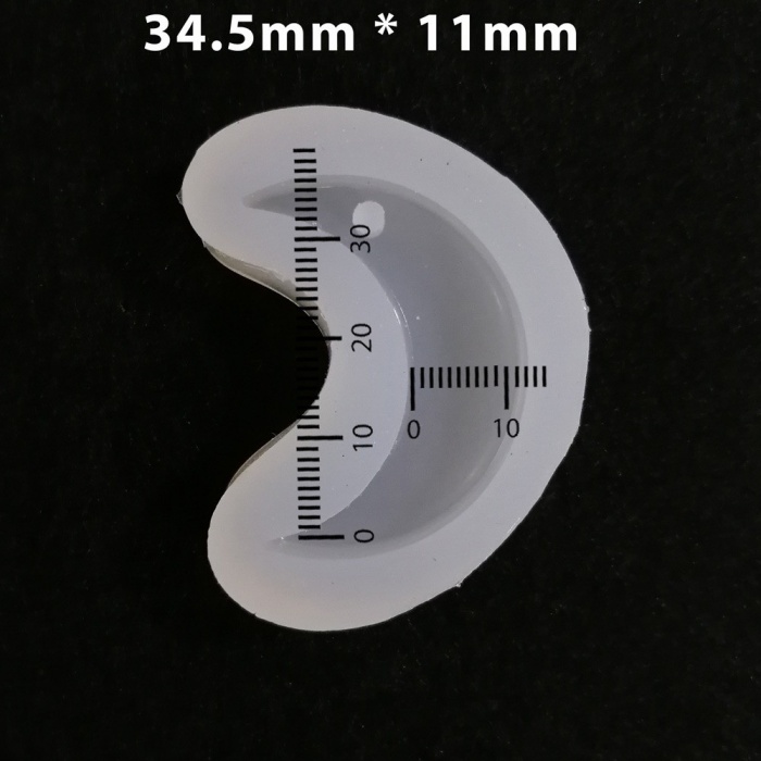 Reçine Epoksi Kalıp - Delikli Ay - E11K