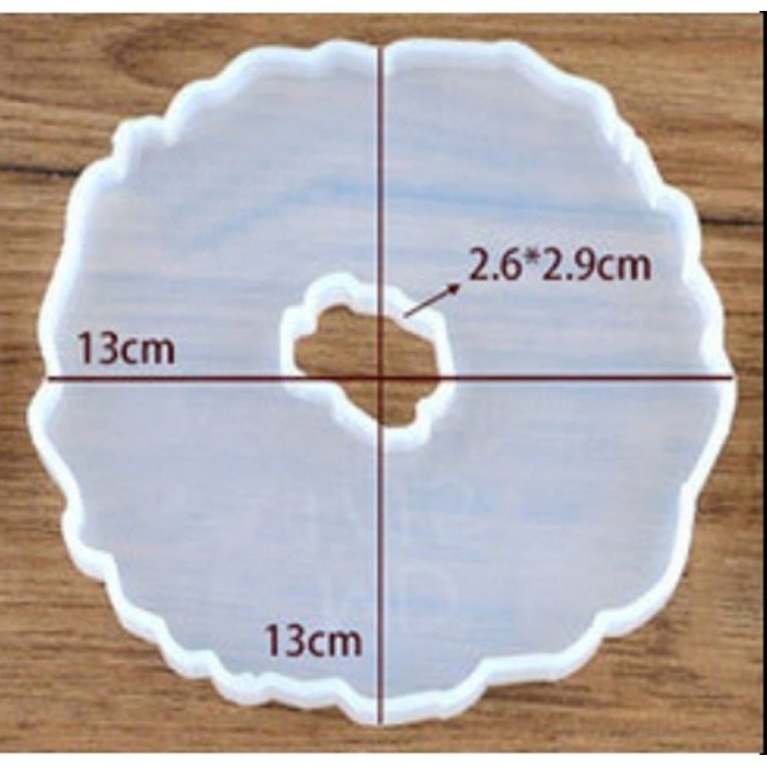 Kenar Dalgalı bardak altlığı Reçine Epoksi Kalıp -Kod:252