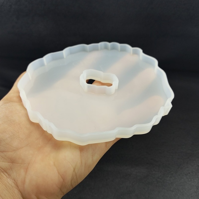 Kenar Dalgalı bardak altlığı Reçine Epoksi Kalıp -Kod:252