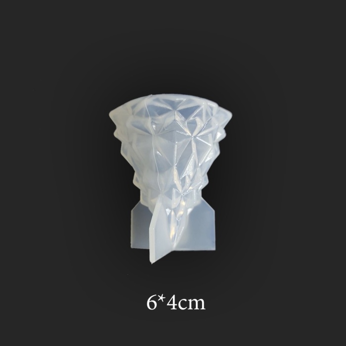 Kristal Taş Reçine Epoksi, Sabun ve Mum Kalıbı 6 x 4 cm -Kod:84