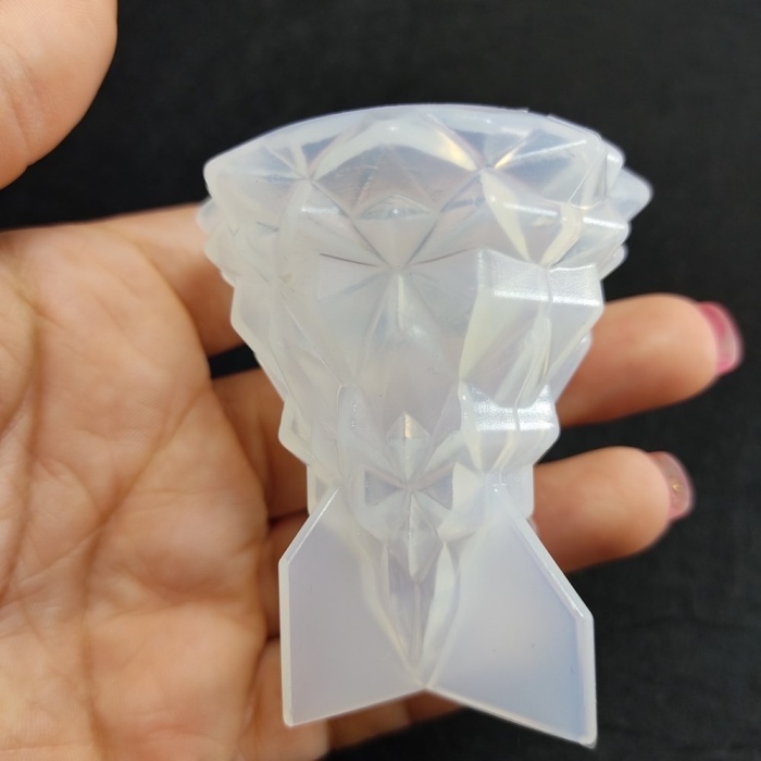 Kristal Taş Reçine Epoksi, Sabun ve Mum Kalıbı 6 x 4 cm -Kod:84