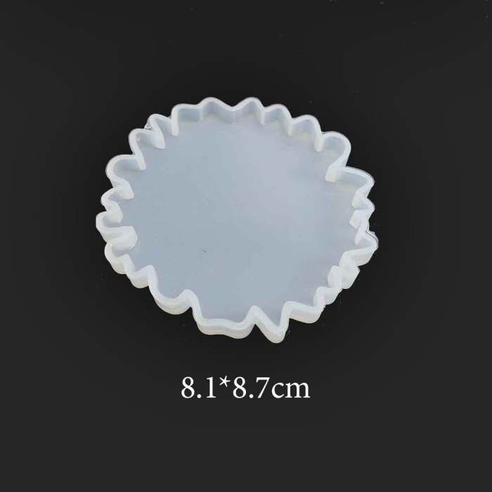 Bardak Altı Tırtıklı Epoksi,Mum,Sabun ve Beton Kalıbı -Kod: 32