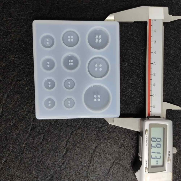 Reçine Epoksi Beton Düğme Silikon Kalıbı -Kod:109