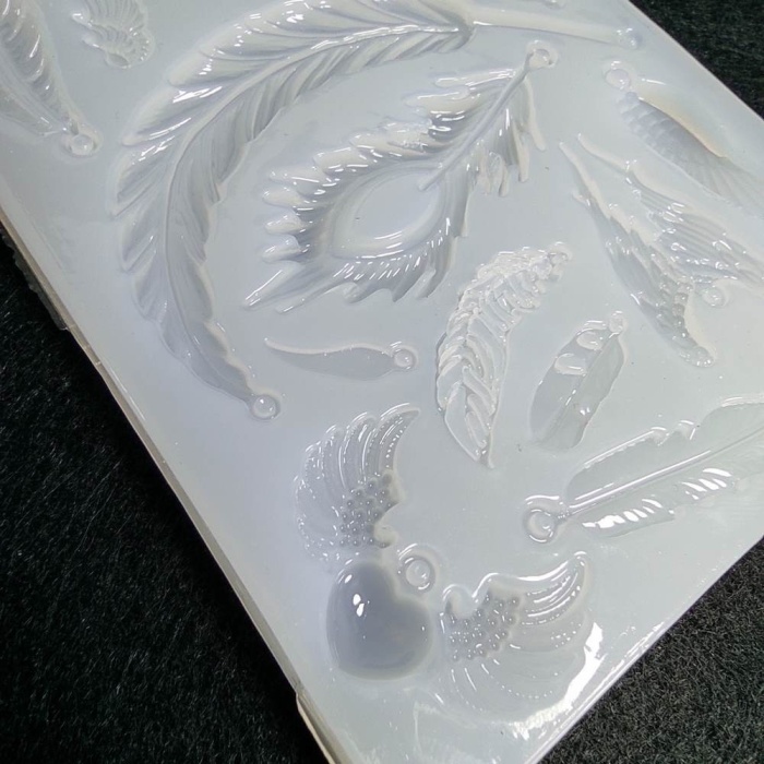 Reçine Epoksi ve Sabun Mini Yapraklar Kalıbı - Kod:104