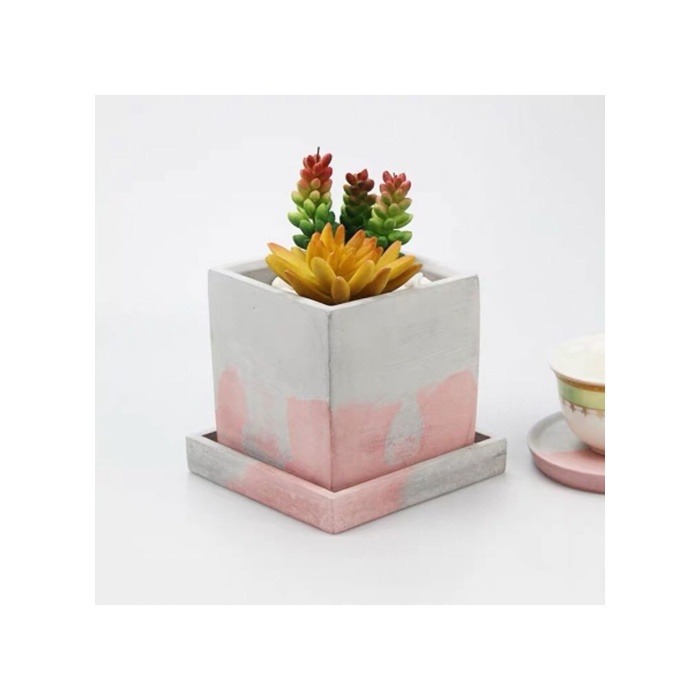 Reçine Epoksi ,Beton Kalıbı Bardak Altı Kare - Kod: 21