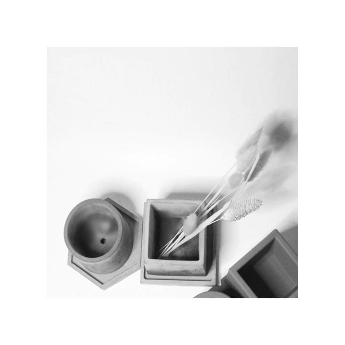 Reçine Epoksi ,Beton Kalıbı Bardak Altı Kare - Kod: 21