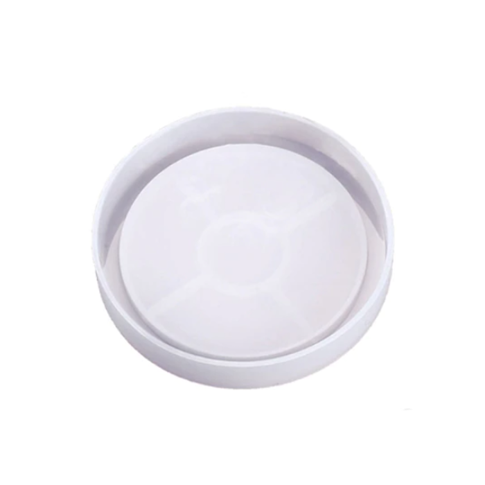 Yuvarlak Bardak Altı Reçine Epoksi Silikon Kalıbı - Kod: 19