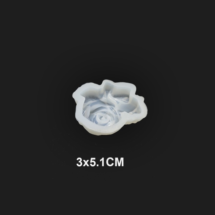 Reçine Epoksi,Sabun,Mum ve Beton Kalıbı- Mini Gül -Kod:38