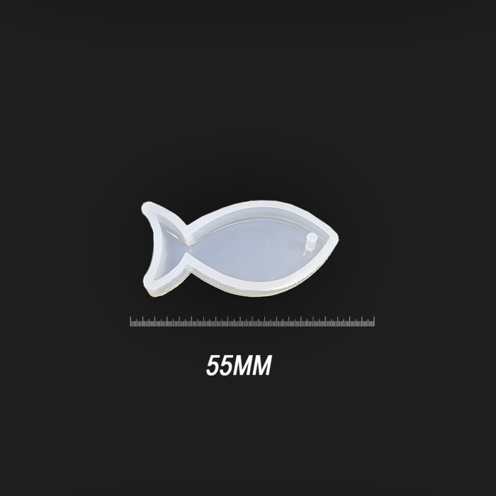 Reçine Epoksi Kalıp Kolye Anahtarlık Balık - A5