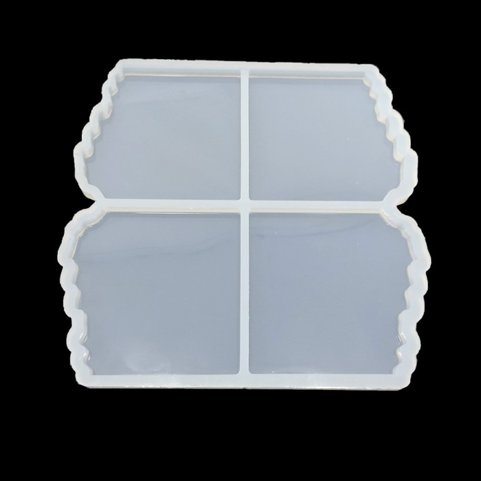 Dörtlü Bardakaltı Kalıp - Reçine Epoksi Kalıp -ÇB4