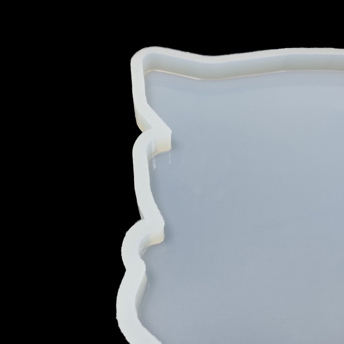 Dalgalı Dikdörtgen Tepsi  Epoksi Silikon Kalıp - T8