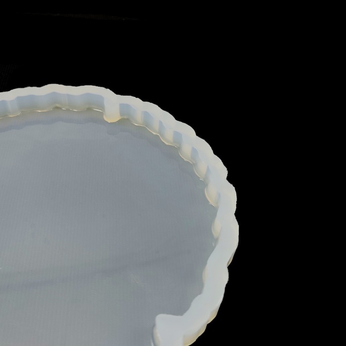 Tırtıklı Yuvarlak Bardak Altı Reçine Epoksi Kalıp - B1