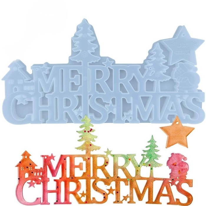 Yılbaşı Epoksi ve Beton Kalıbı  -Kod:298