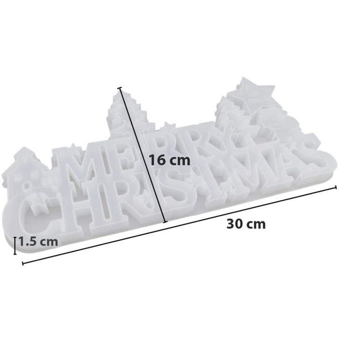 Yılbaşı Epoksi ve Beton Kalıbı  -Kod:298