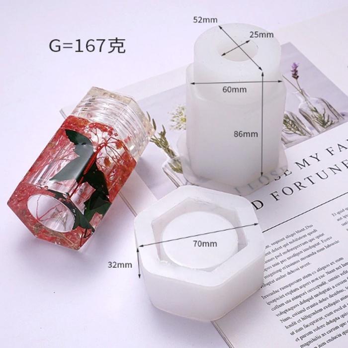 Kapaklı Kavanoz Reçine epoksi Kalıbı -Kod:342