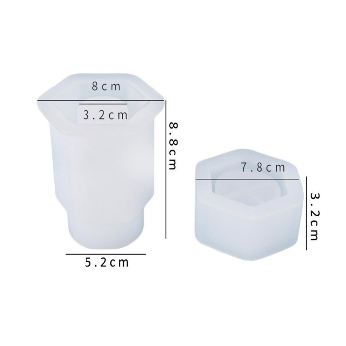 Kapaklı Kavanoz Reçine epoksi Kalıbı -Kod:342