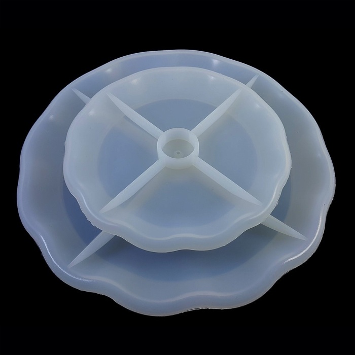 İki Katlı Silikon Kek Standı Reçine Epoksi ve Beton Kalıbı -Kod:347