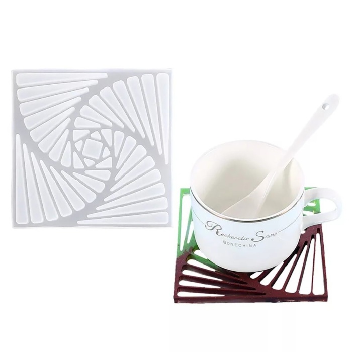 Bardak Altı Desenli Reçine Epoksi Kalıbı -Kod:128