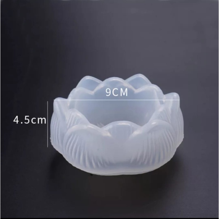 Lotus Mum Kalıbı - Hobi Silikon Kalıbı -Kod:1077