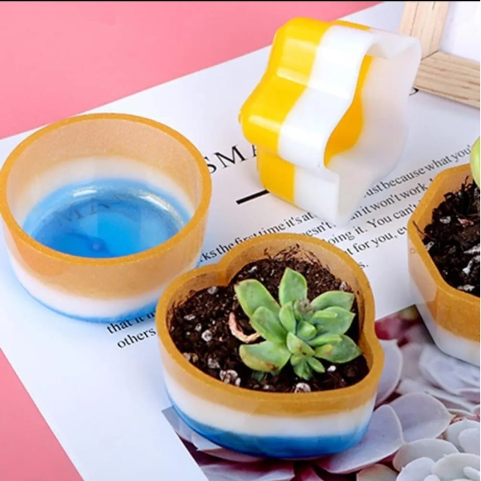 Yuvarlak Epoksi ve Beton Silikon Kalıbı- Kod:497