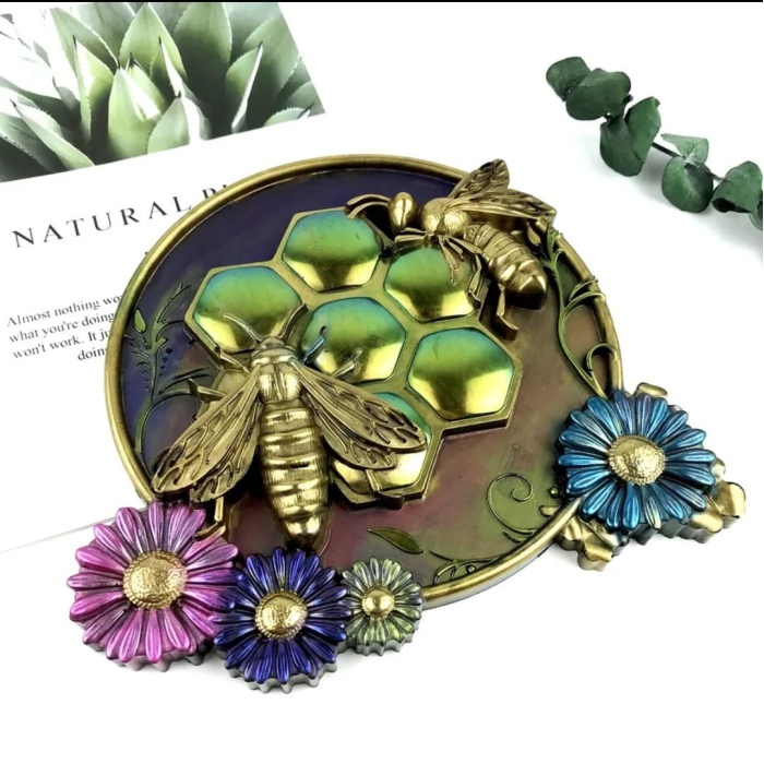 Duvara Asılı Arı - Hobi Silikon Kalıp-21x18,7 cm- Kod:1110