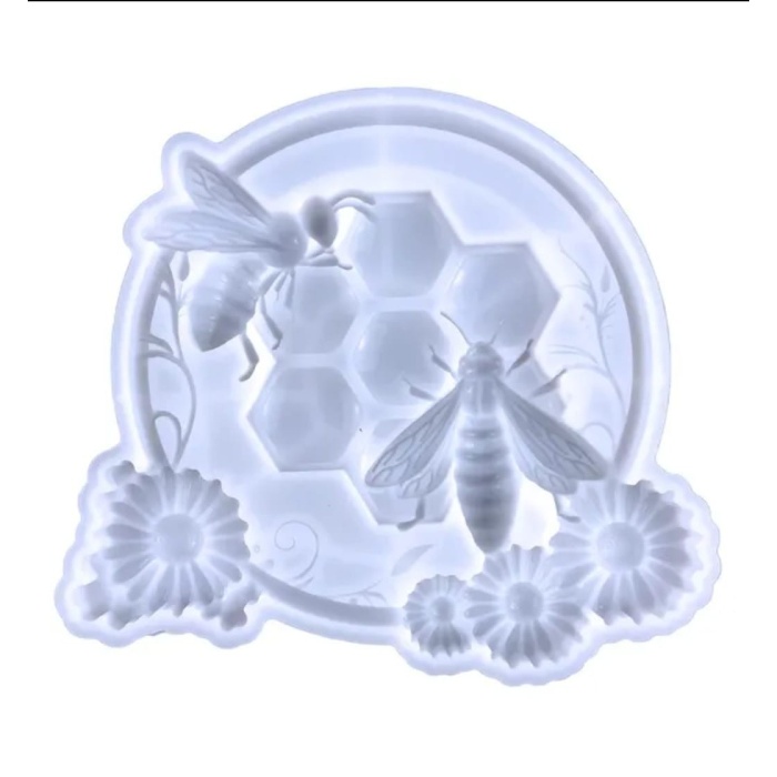 Duvara Asılı Arı - Hobi Silikon Kalıp-21x18,7 cm- Kod:1110