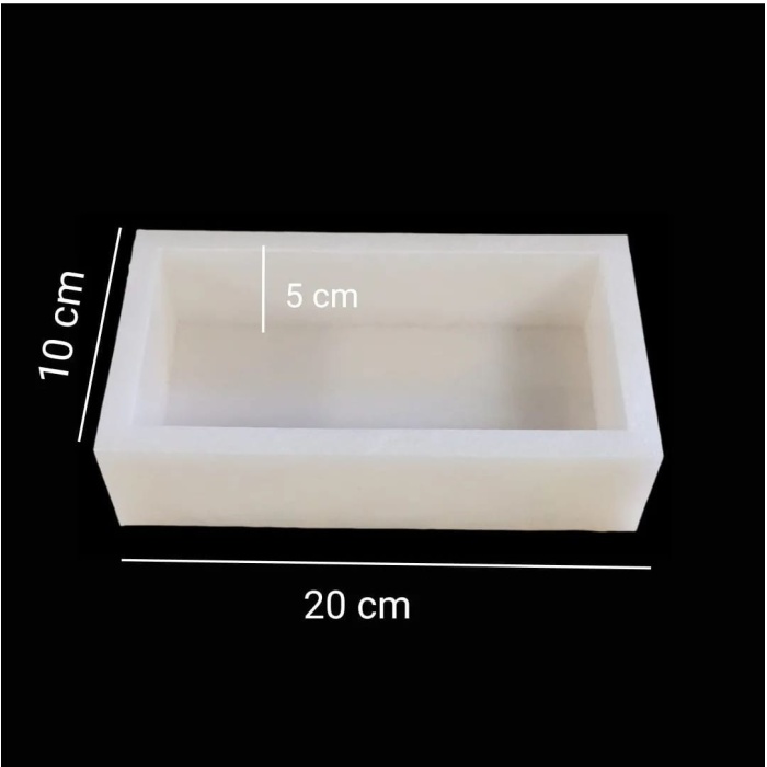 20x10x5 Cm Derin Silikon Sabun Kalıbı - SNT-D166 (inci)