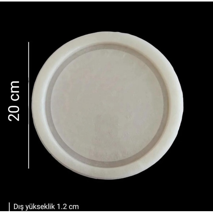 20 cm Silikon Tepsi Kalıbı - Yuvarlak Tepsi Kalıbı