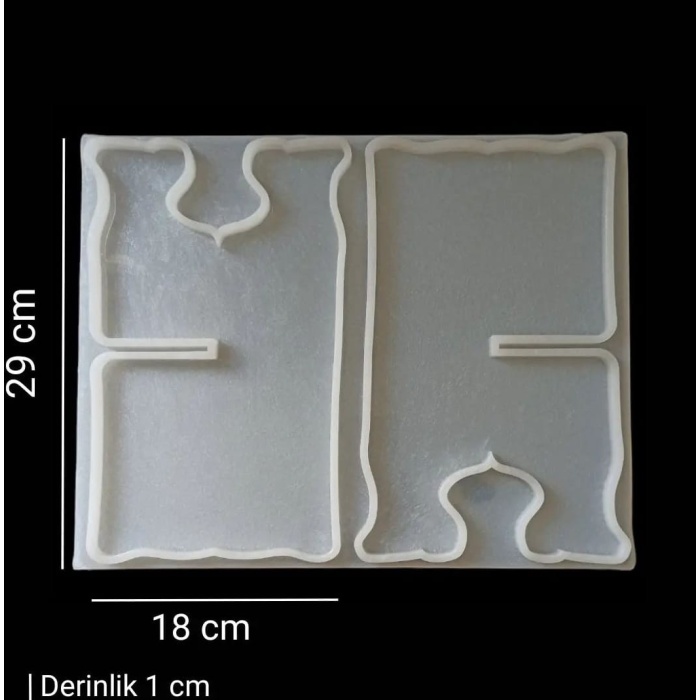 Silikon Rahle Kalıbı - 29 x 18 cm - SNTR114 (inci)