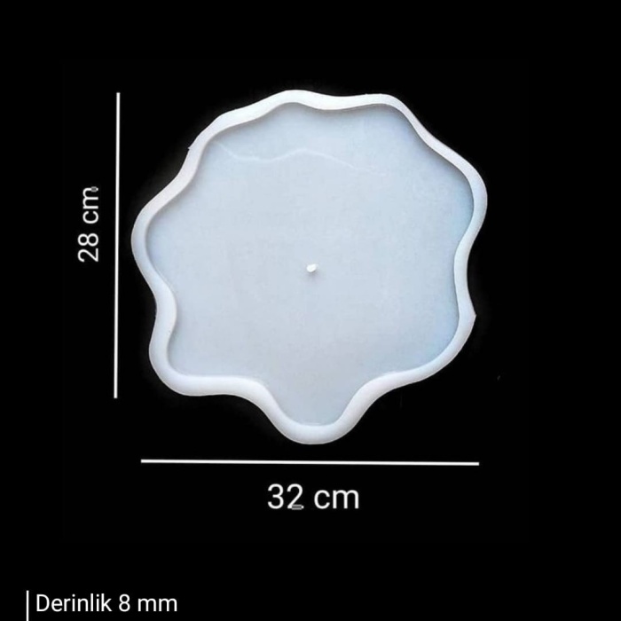 Tek Katlı Sunumluk Hobi Silikon Kalıbı 28 x 32 cm ( Snt-K116inci)