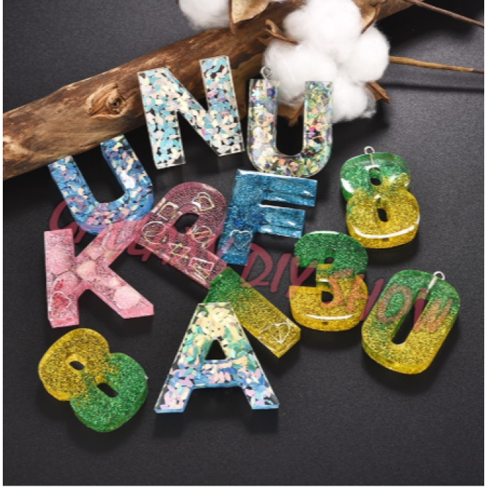 1Adet Harf Reçine Epoksi Kalıbı -Kod:220