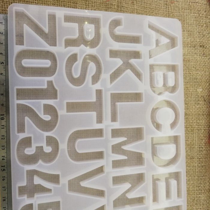 1Adet Harf Reçine Epoksi Kalıbı -Kod:220