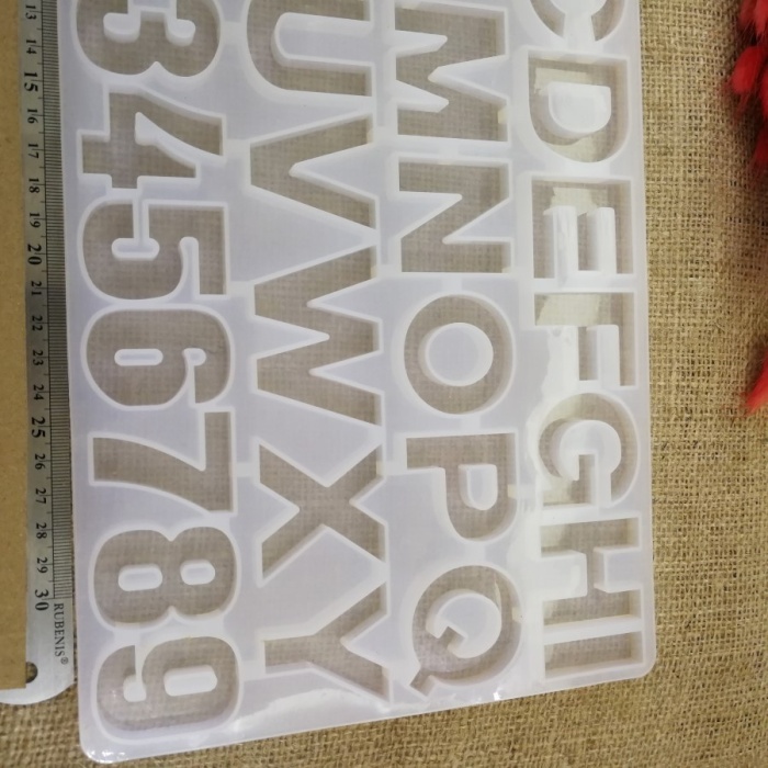 1Adet Harf Reçine Epoksi Kalıbı -Kod:220