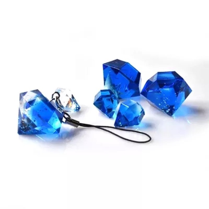 Kristal  Pramit Model  Silikon Reçine Epoksi Kalıp - Büyük Boy -Kod:54