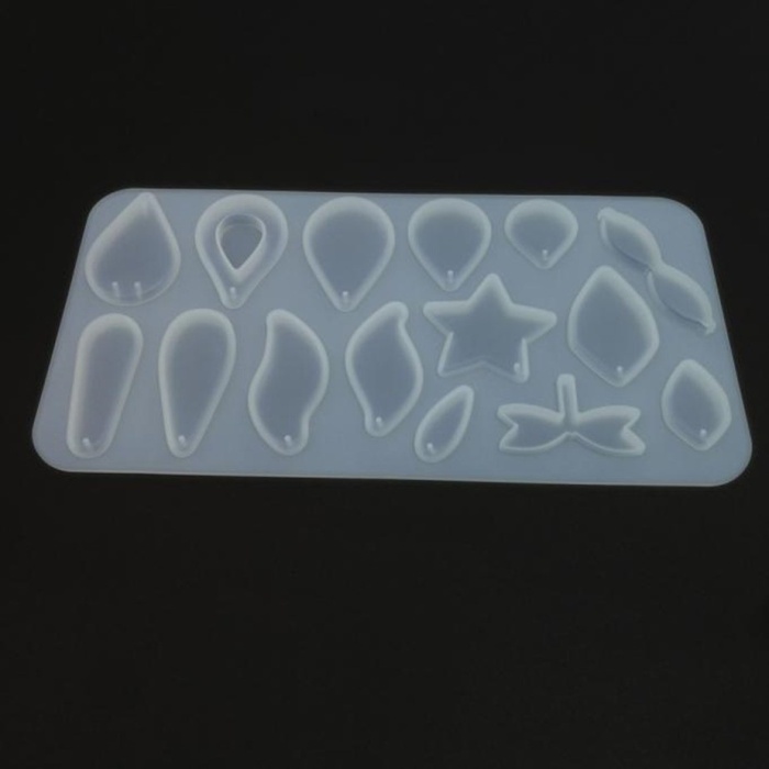 Çoklu  Kolye Küpe Silikon Reçine Epoksi Kalıp -Kod:277