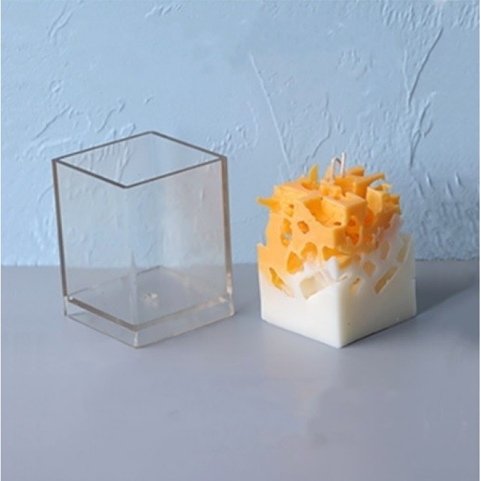 Ufak Mika Mum Kalıbı  5,7 x 5 cm  Kare -123