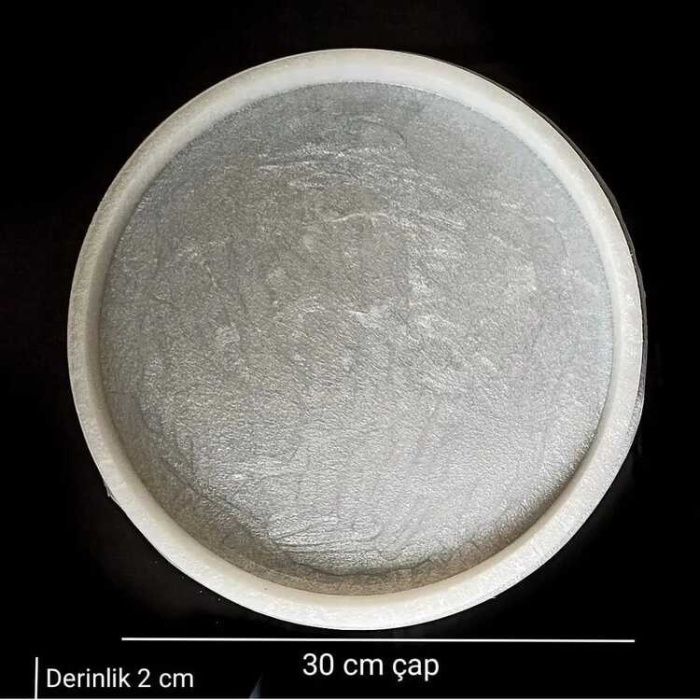 30 Cm Yuvarlak Tepsi - Hobi Silikon Kalıbı SNT-S161 (inci)