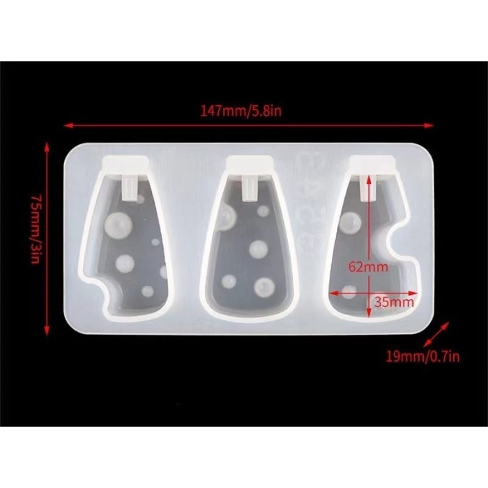 Peynir Bıçağı Silikon Seti - Hobi Silikon Kalıbı -Kod:459/Set:4