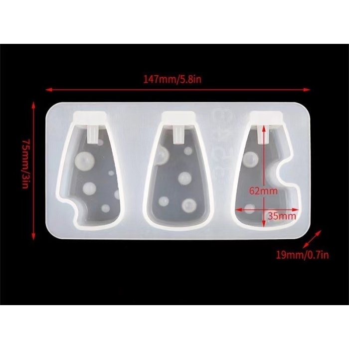 Peynir Bıçağı Silikon Seti - Hobi Silikon Kalıbı -Kod:459/Set:7