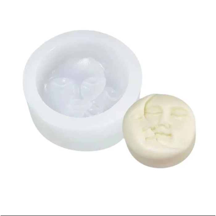 Ay Sevdası Mum Kalıbı - Hobi Silikon Kalıbı -Kod:532