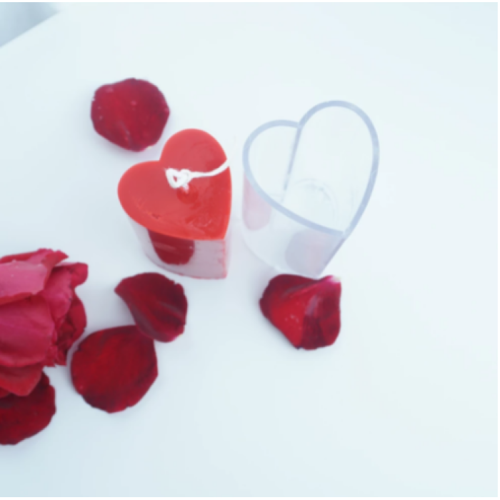 Mika Mum Kalıbı 15,3 X 5,5 Cm - Kalp Model