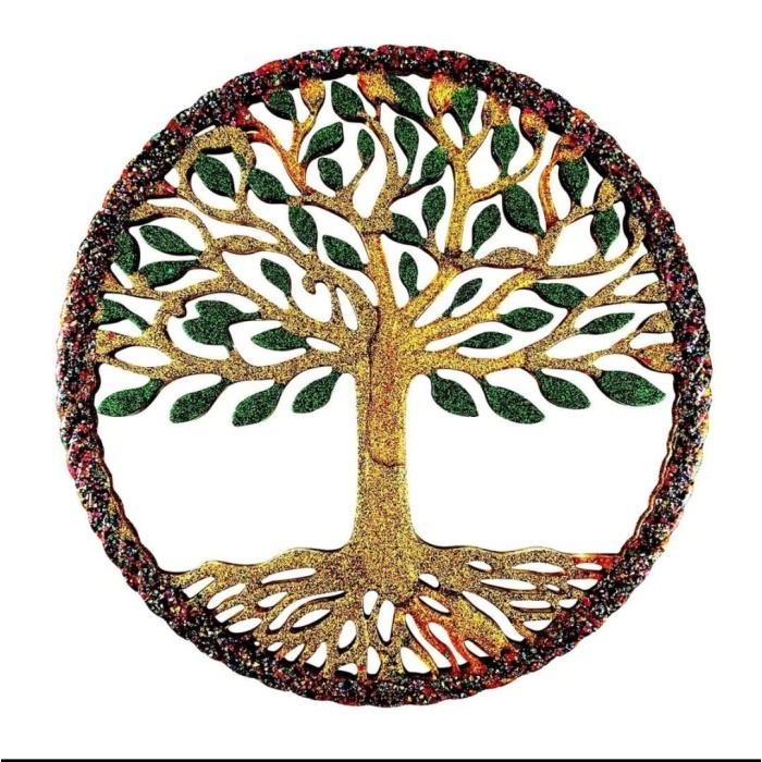 Hayat Ağacı Dekoratif Epoksi ve Beton Kalıbı - Hobi Silikon Kalıbı -Kod: