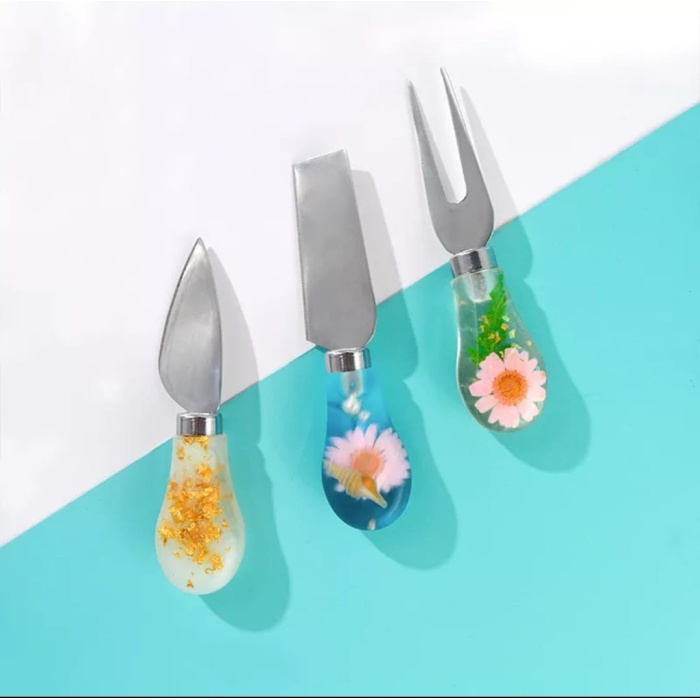 Peynir Bıçağı Standı Silikon Kalıbı - Hobi Silikon Kalıbı -Kod:460