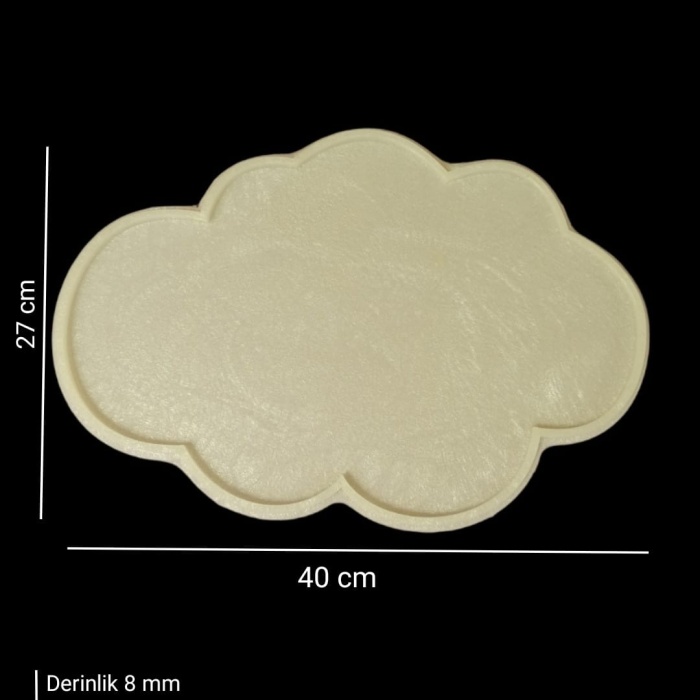 Bulut Hobi Silikon kalıbı 40x27