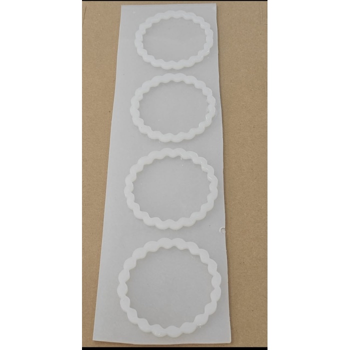 1 Adet -4lü Reçine Epoksi Tırtıklı Magent Kalıp - Kod:inci