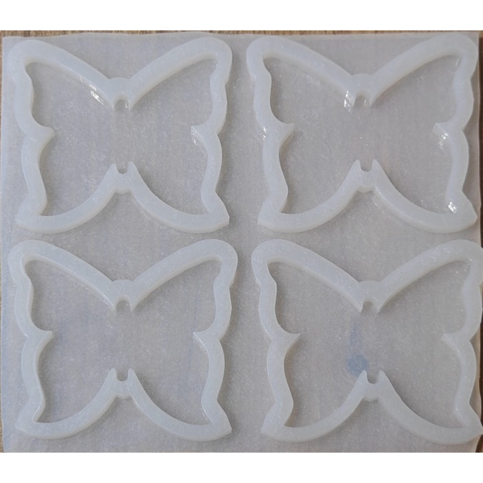 Kelebek Şekilli Epoksi Kalıbı 4lü Kod: 1254 (inci)