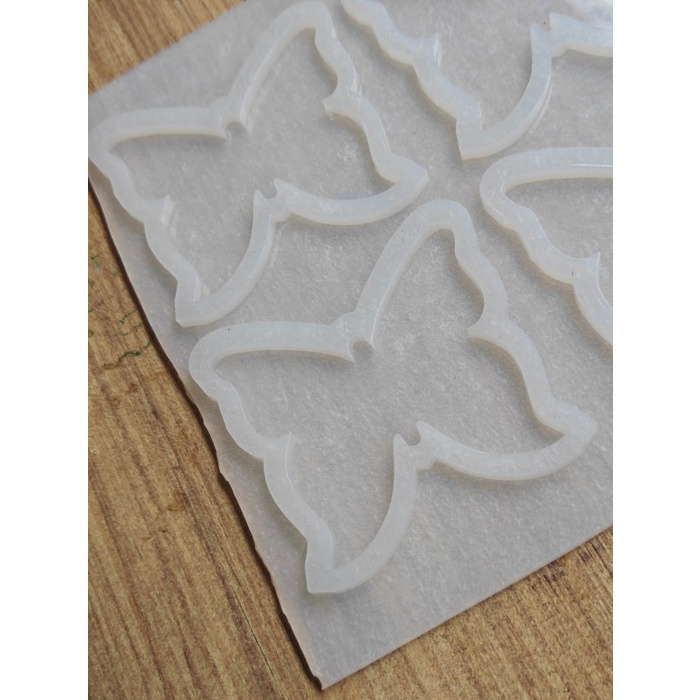 Kelebek Şekilli Epoksi Kalıbı 4lü Kod: 1254 (inci)