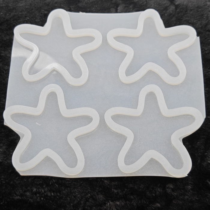 Deniz Yıldızı Epoksi Kalıbı 4lü Kod: SNTm174 (inci)