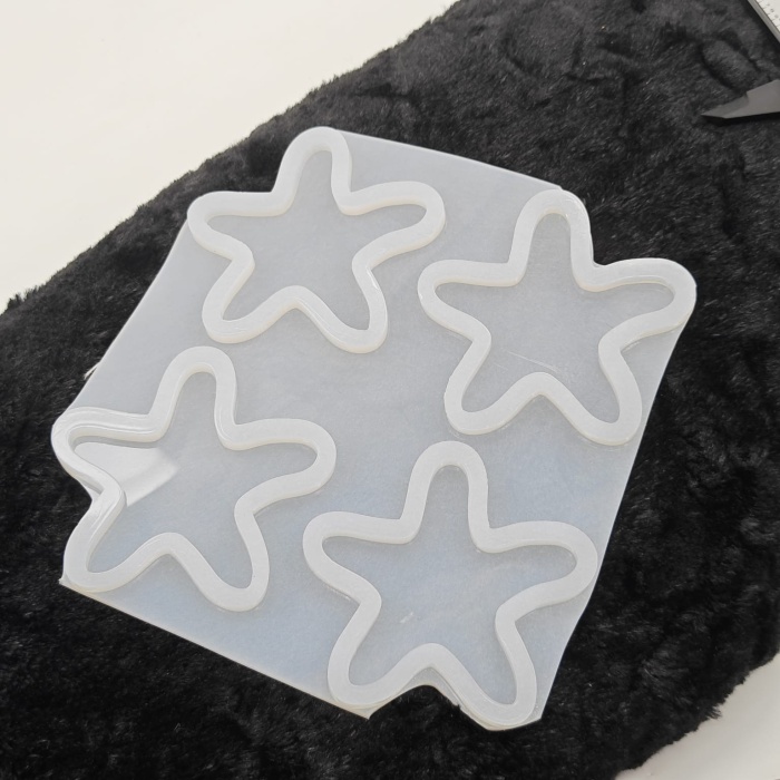 Deniz Yıldızı Epoksi Kalıbı 4lü Kod: SNTm174 (inci)